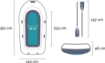 Intex Seahawk™ 4 Inflatable Boat Set for 4 Person