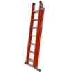 Picture of Heavy Duty Fiberglass Triple Extension Safety Ladder 