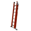Picture of Heavy Duty Fiberglass Triple Extension Safety Ladder 
