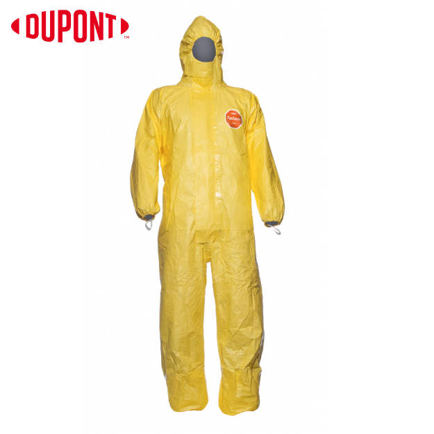 DuPont Tychem C CHA5 Yellow Chemical Coverall