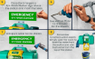 Heavy Duty Portable Eyewash Station Industrial Safety