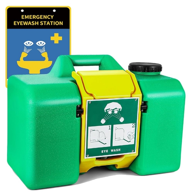 Heavy Duty Portable Eyewash Station Industrial Safety		