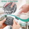 Stainless Steel Dish-Washing Scrubber Sponge – Heavy-Duty Kitchen Scouring Pad