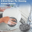 Stainless Steel Dish-Washing Scrubber Sponge – Heavy-Duty Kitchen Scouring Pad