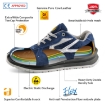 Safetoe L-7328 Blue S1P SRC PS FO ESD Slip Resistant Low Ankle Metal Free Safety Shoes
