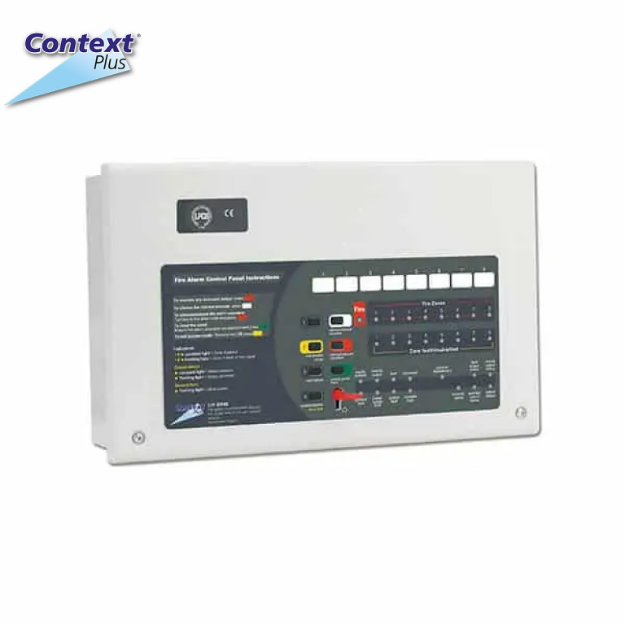 Context Plus IP30 Conventional Fire Alarm Panel (2, 4 & 8 Zone) – EN54-2/4 Certified Safety Equipment