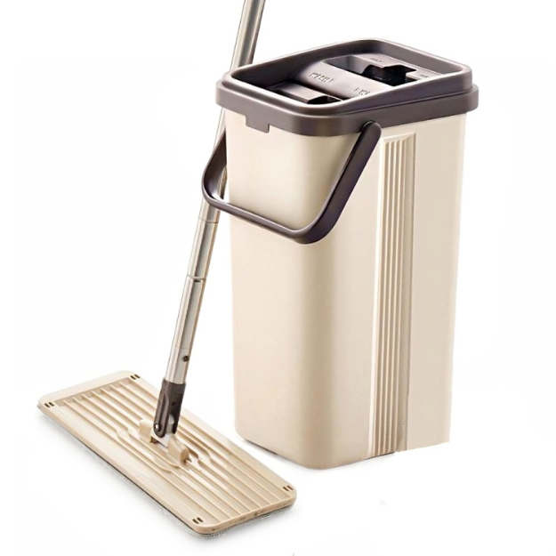 Picture of Microfiber MWB-12 Smart Home Dusting Flat Mop 360 Magic Squeeze Bucket
