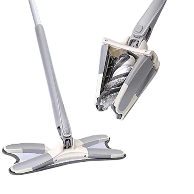 Microfiber Twist Mop with Telescopic Handle Wet and Dry Floor Cleaning Mop