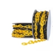 Yellow & Black Traffic Warning Plastic Chain	