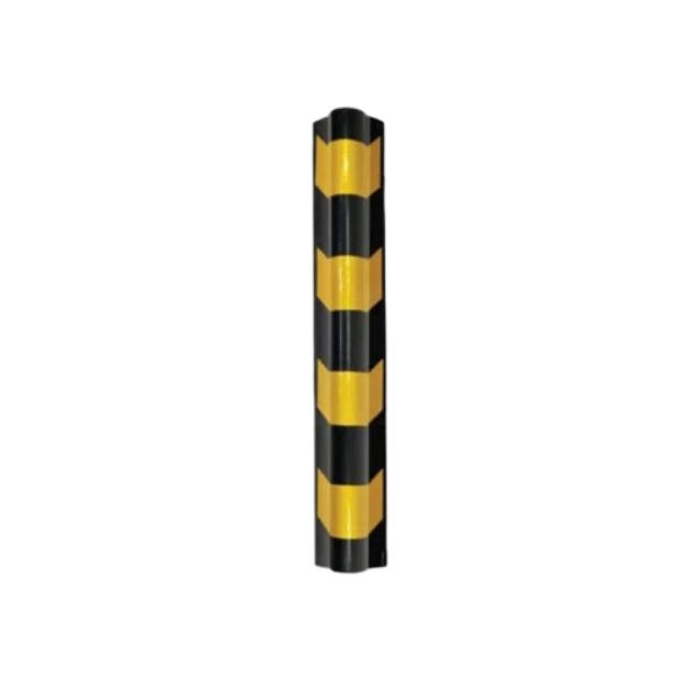 Rubber Column Guard PC-003 High-Impact Edge Protector with Reflective Strip