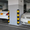 Rubber Column Guard PC-003 High-Impact Edge Protector with Reflective Strip