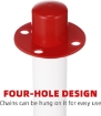 Portable Reflective Polyvinyl Chloride PVC Traffic Safety Post Cone Delineator