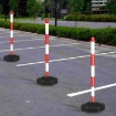 Portable Reflective Polyvinyl Chloride PVC Traffic Safety Post Cone Delineator
