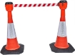 Retractable Traffic Cone Topper Warning Barrier Belt