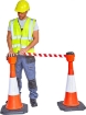 Retractable Traffic Cone Topper Warning Barrier Belt