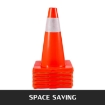 Road Safety PVC Waterproof Orange White Reflective Tape Pakistani Traffic Cone	