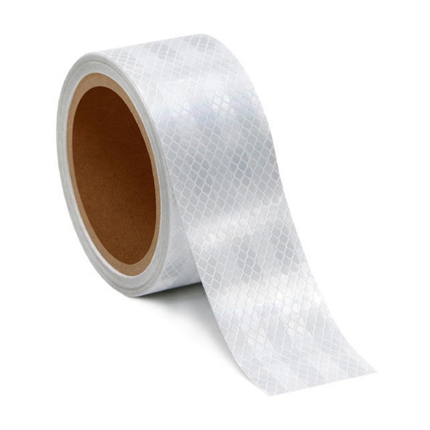 Road Safety PET Diamond Grade Silver Adhesive Reflective Warning Tape