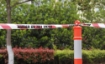 Orange T-Top Temporary Bollard with Reflective Bands & Base