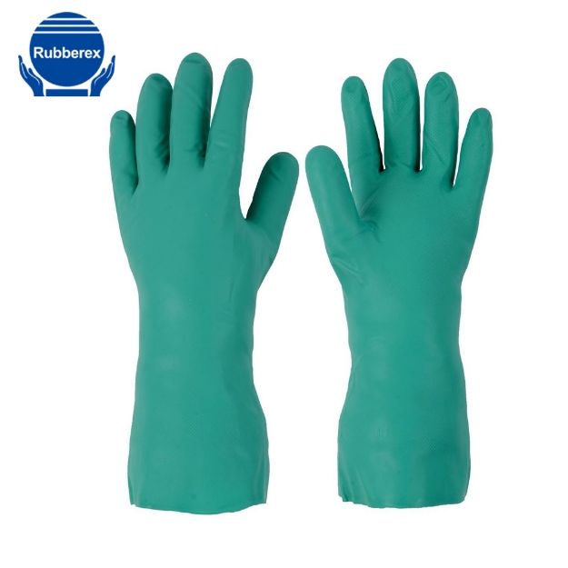 Rubberex RN15 Flocklined Food Grade & Chemical Resistant Nitrile Gloves