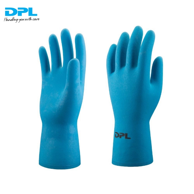 DPL Nova 38 Flock lined Food Grade Natural Rubber Household Gloves