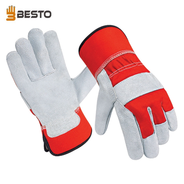 JNM2001 Premium Canadian Rigger Industrial Safety Leather Work Gloves		
