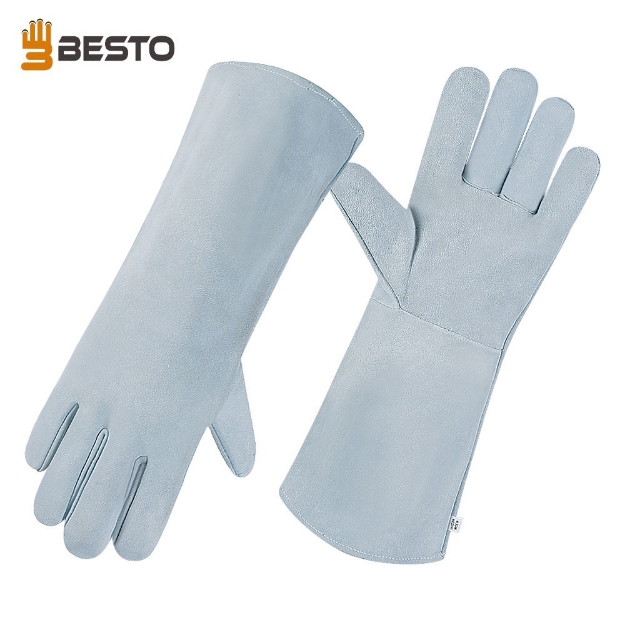 Besto 1020 Premium Mechanical & Abrasion & Heat Resistant Industrial Leather Welding Gloves		