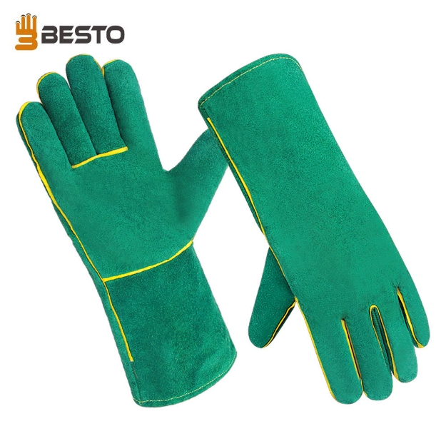 Besto 1021 Premium Mechanical & Abrasion Resistant Industrial Leather Welding Gloves		