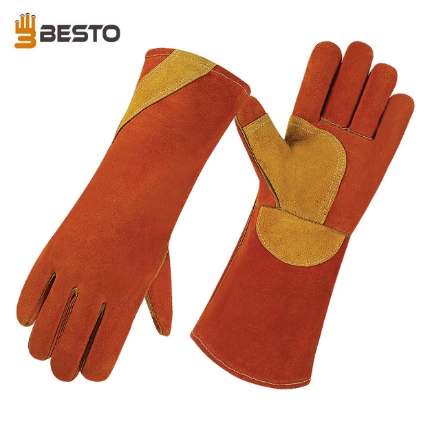 Besto 1022 Premium Heat Resistant Industrial Leather Welding Gloves		