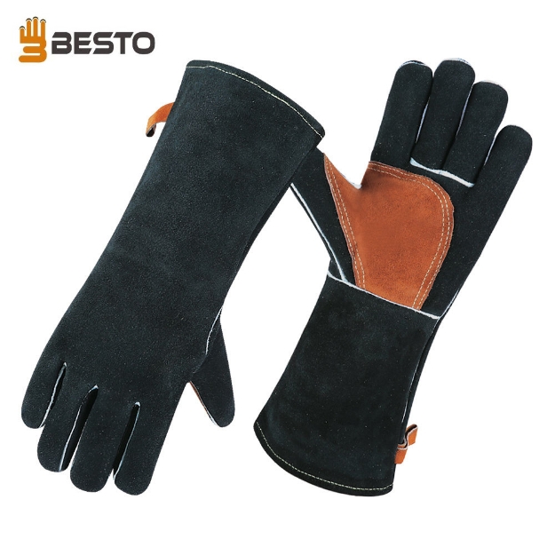 Besto 1023 Heavy Duty Heat Resistant Industrial Leather Welding Gloves		