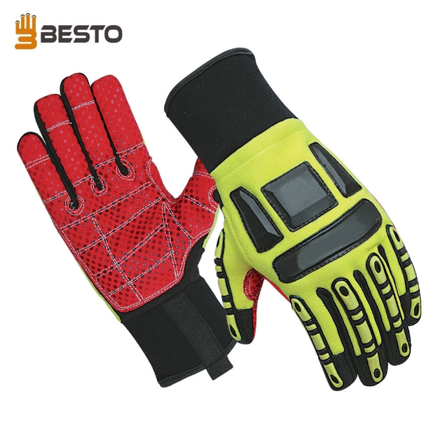 Besto 1035 Cut Level 5 Impact & Cut Resistant Mechanical Hazard Safety Leather Work Gloves		