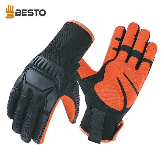 Besto 1036 Cut Level 5 Impact & Cut Resistant Mechanical Hazard Safety Leather Work Gloves		