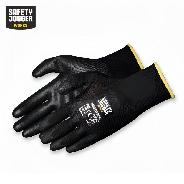 Safety Jogger Multitask 4131X Cut Resistant PU Coated Polyester Safety Gloves in Karachi Pakistan		