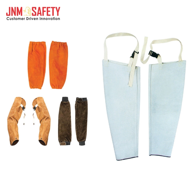 JNM8010 Heat Resistant Hand & Arm Protective Leather Sleeves		