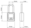 LOTO PL-G02 Polyamide Stainless Steel Shackle Safety Padlock