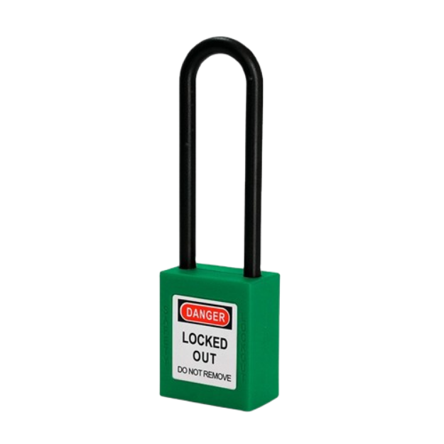 LOTO PL-G37 Nylon Long Shackle Non Conductive Lock Out Safety Padlock