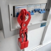 loto 25mm and 38mm Red Steel Safety Lockout Hasp