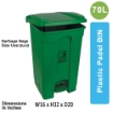 PPB 70 liter Plastic Pedal dustbin 