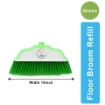 FB 085 FLOOR BROOM REFILL red, blue, green and yellow 