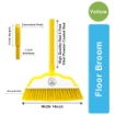 FB 085 FLOOR BROOM set metal rod