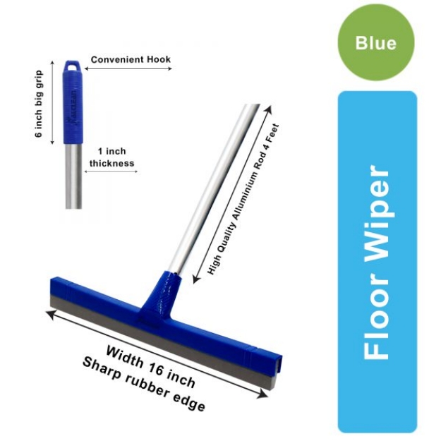 FV070 Plastic Rubber Squeegee Aluminium Handle Floor Wiper
