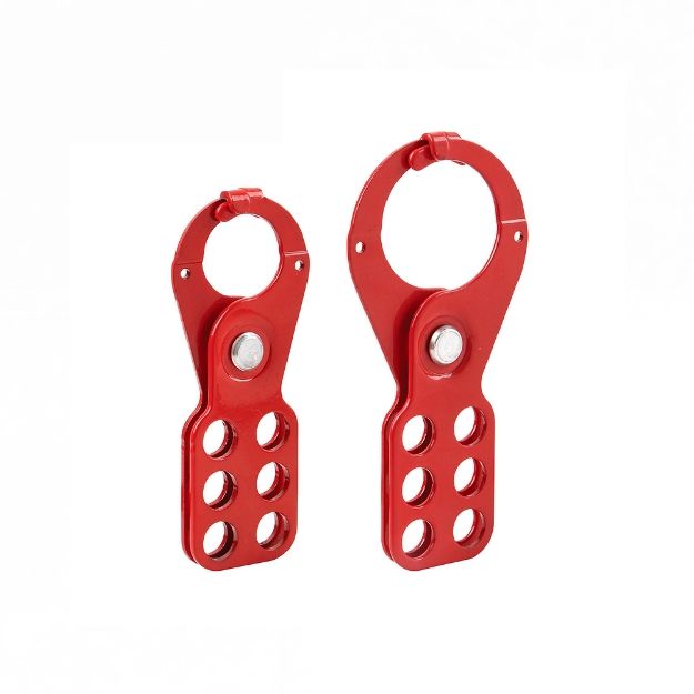 loto 25mm and 38mm Red Steel Safety Lockout Hasp		