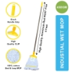Wet Mop Set Cotton Floor Mop with 4 feet Aluminum Rod