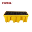 SYSBEL SPP102H 2 Drum Polyethylene Spill Containment Pallet Heavy Duty Chemical and Oil Drum Platform		