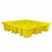 SYSBEL SPP104 2 Polyethylene 4 Drum Spill Containment Pallet Heavy Duty Chemical and Oil Drum Platform