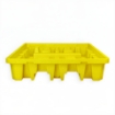 SYSBEL SPP104 2 Polyethylene 4 Drum Spill Containment Pallet Heavy Duty Chemical and Oil Drum Platform