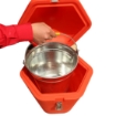 Sysbel CBR8101 Red Cigarette Butts Receptacle, Umbrella-shaped Covered head, Cigarette Disposal