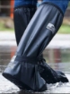 Black Shoe Covers Waterproof Silicone PVC Reusable Rain and Mud Shoe Covers		