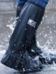 Black Shoe Covers Waterproof Silicone PVC Reusable Rain and Mud Shoe Covers		