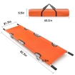 Lightweight Aluminum Alloy Folding Rescue Stretcher with Carry Bag