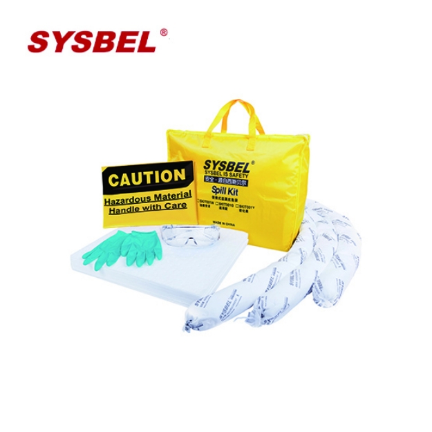 SYSBEL SKIT001W Portable Oil Spill Kit Bag 10 litres 15 litres and 20 litres
